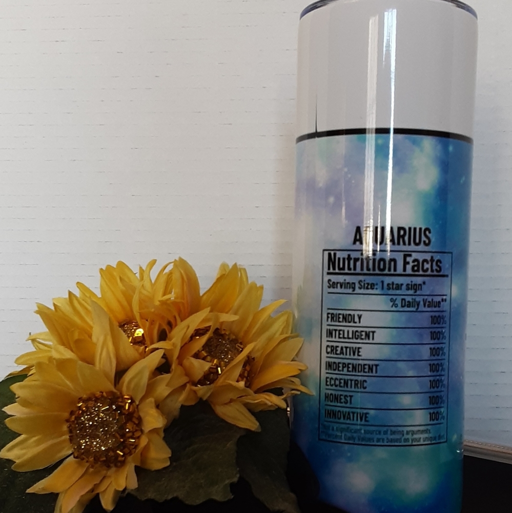 Aquarius Energy 20 oz Tumbler That Looks Like A Spray Can - Picture 2 of 3